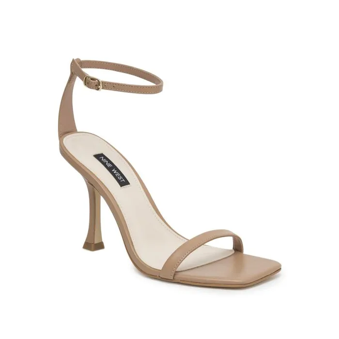 Yess Ankle Strap Sandals Natural Leather Women Nine West Sandals Yess Ankle Strap Sandals Natural Leather Women Nine West Sandals