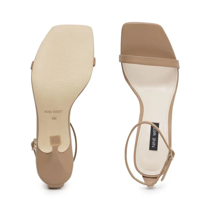 Yess Ankle Strap Sandals Natural Leather Women Nine West Sandals Yess Ankle Strap Sandals Natural Leather Women Nine West Sandals