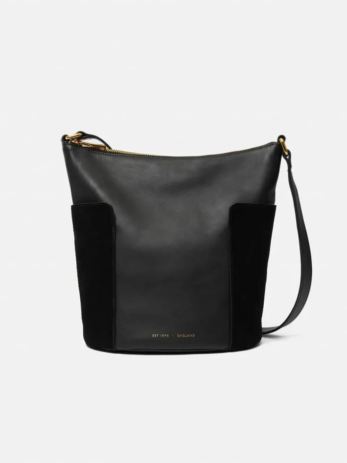 York Slouchy Bucket Bag Black Women Jigsaw Leather