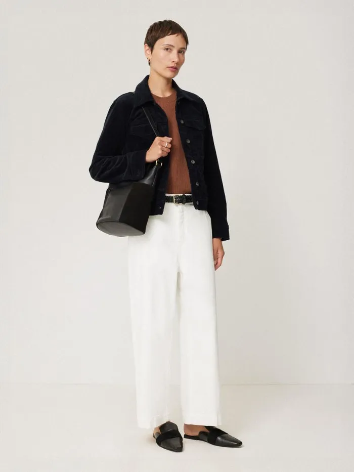 York Slouchy Bucket Bag Black Women Jigsaw Leather