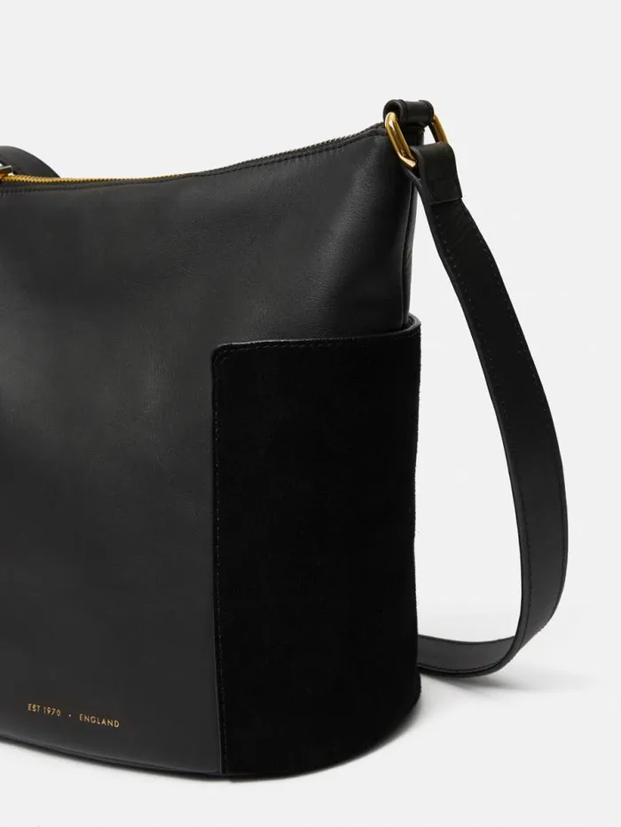 York Slouchy Bucket Bag Black Women Jigsaw Leather