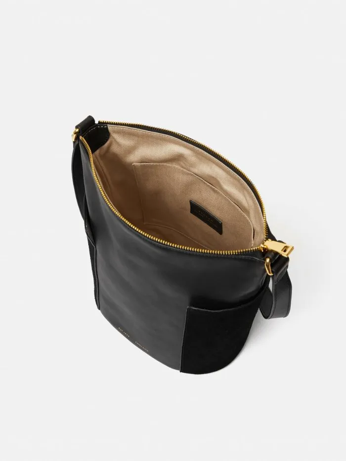 York Slouchy Bucket Bag Black Women Jigsaw Leather