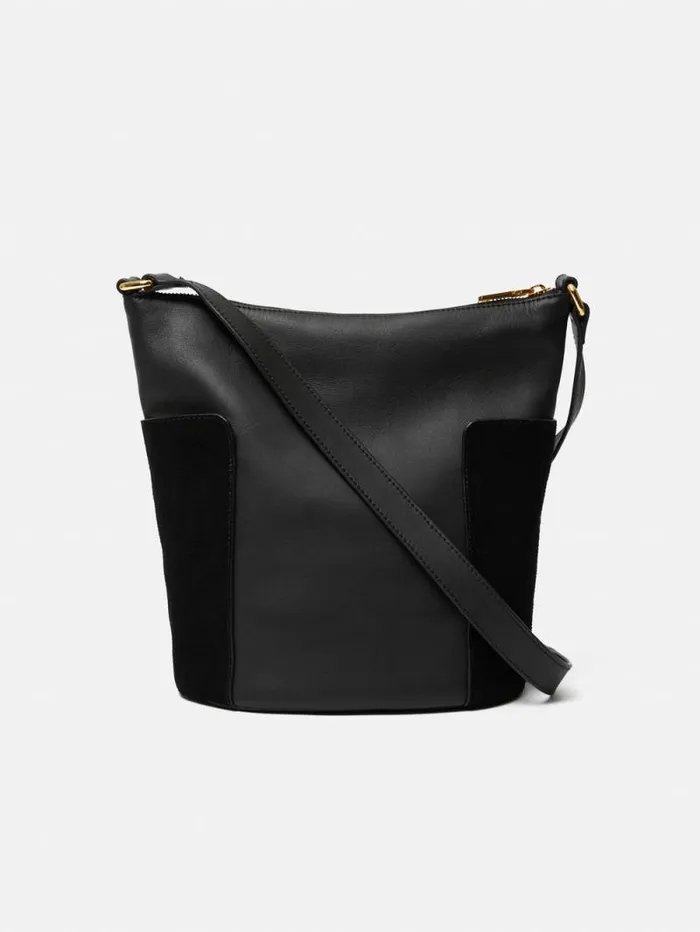 York Slouchy Bucket Bag Black Women Jigsaw Leather